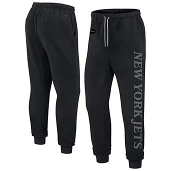 Unisex Fanatics Black New York Jets Elements Phenom Fleece Jogger Pants