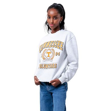 Unisex Established & Co. Ash Tennessee Volunteers Vintage Crest Pullover Sweatshirt