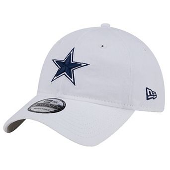 Men's New Era White Dallas Cowboys Main 9TWENTY Adjustable Hat