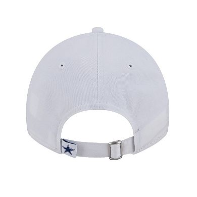 Men's New Era White Dallas Cowboys Main 9TWENTY Adjustable Hat