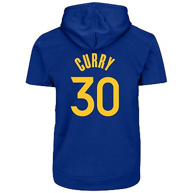 Men's Profile Stephen Curry Royal Golden State Warriors Big & Tall Pullover Short Sleeve Hoodie