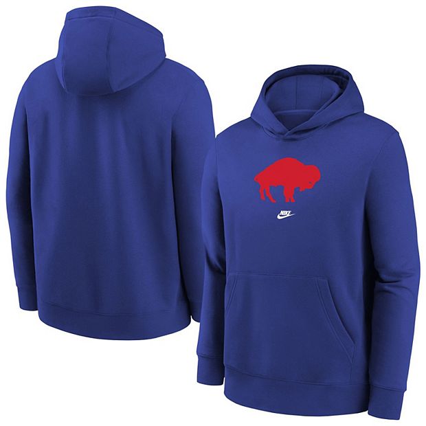 Men s Nike Royal Buffalo Bills Rewind Club Fleece Pullover Hoodie