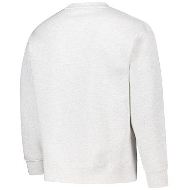 Unisex Established & Co. Ash Ohio State Buckeyes Vintage Crest Pullover Sweatshirt