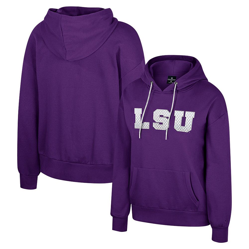 Women's Colosseum Purple LSU Tigers Reflection Rhinestone Drawcord ...