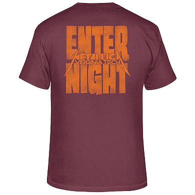 Men's Original Retro Brand Maroon Virginia Tech Hokies Metallica Retro T-Shirt