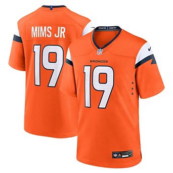 Men's Nike Marvin Mims Jr Orange Denver Broncos Team Game Jersey