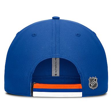 Men's Fanatics Royal/Orange New York Islanders Authentic Pro Ripstop Adjustable Hat