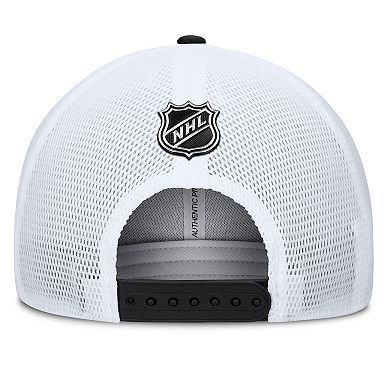 Men's Fanatics Black/Gold Boston Bruins Authentic Pro A-Frame Rink Adjustable Hat