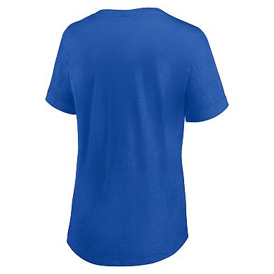 Women's Fanatics Royal Kentucky Wildcats True Classics Slub Flowy V-Neck T-Shirt
