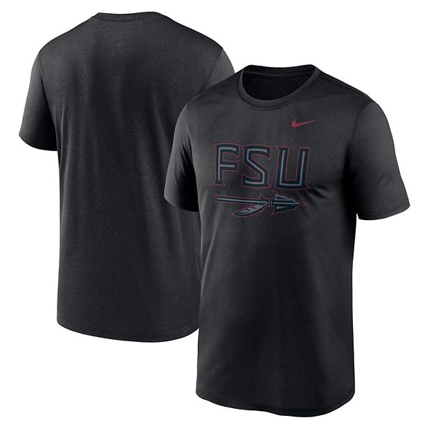 Men s Nike Black Florida State Seminoles Color Pop Logo Legend T Shirt