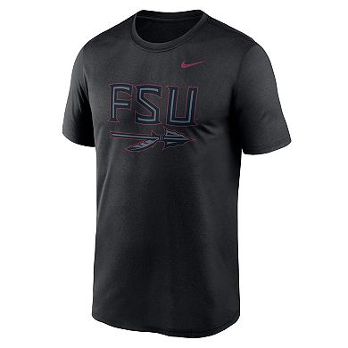 Men's Nike Black Florida State Seminoles Color Pop Logo Legend T-Shirt