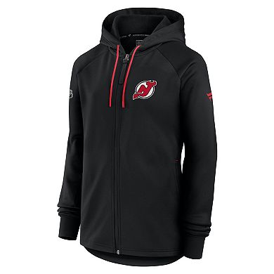 Women's Fanatics Black New Jersey Devils Authentic Pro Rink Fleece Full-Zip Jacket