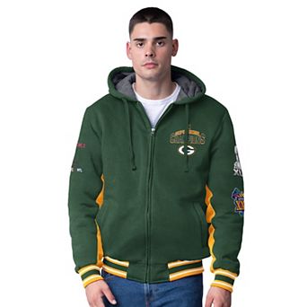 Men's G-III Extreme Green Green Bay Packers No Huddle Commemorative Full-Zip Hoodie Jacket