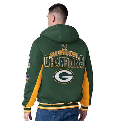 Men's G-III Extreme Green Green Bay Packers No Huddle Commemorative Full-Zip Hoodie Jacket