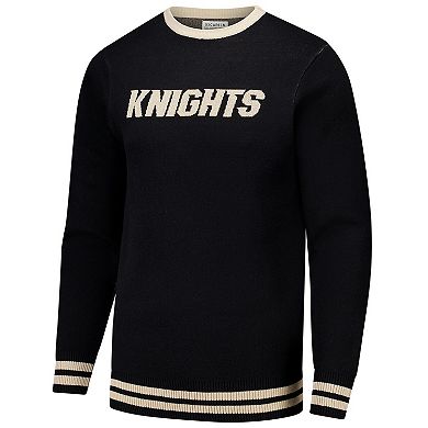 Unisex Uscape Apparel Black UCF Knights Renew Knit Vintage Pullover Sweater