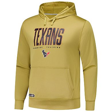Men's Khaki Houston Texans Top Ranked Pullover Hoodie