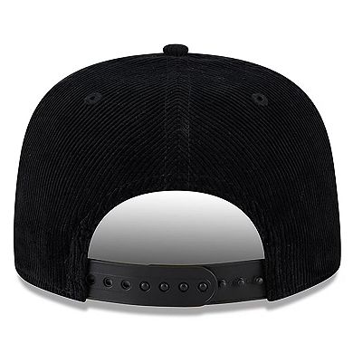 Men's New Era Black Pittsburgh Pirates Full Circle Corduroy Golfer Adjustable Hat