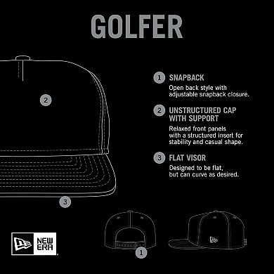 Men's New Era Black Pittsburgh Pirates Full Circle Corduroy Golfer Adjustable Hat