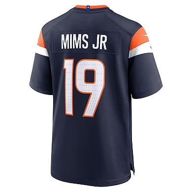 Men's Nike Marvin Mims Jr Navy Denver Broncos Alternate Game Jersey