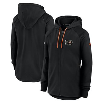 Women's Fanatics Black Philadelphia Flyers Authentic Pro Rink Fleece Full-Zip Jacket