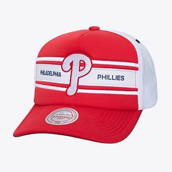 Men's  Red Philadelphia Phillies Sideline Trucker Adjustable Hat