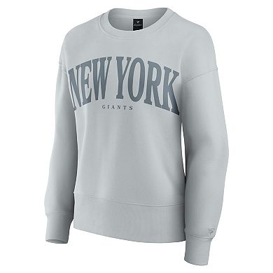 Women's Fanatics Gray New York Giants Elements Pullover Sweatshirt