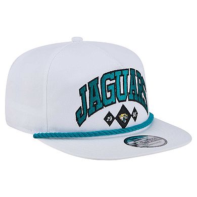 Men's New Era White Jacksonville Jaguars Diamond Golfer Snapback Hat