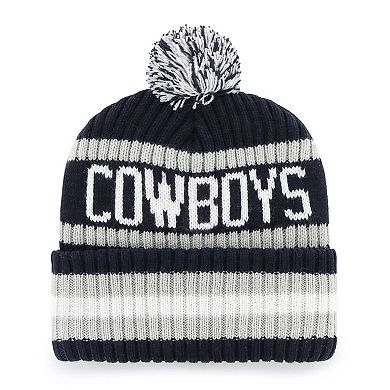Men's '47 Navy Dallas Cowboys Bering Legacy Cuffed Knit Hat with Pom