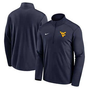 Men's Nike Navy West Virginia Mountaineers Primetime Pacer Performance Half-Zip Top