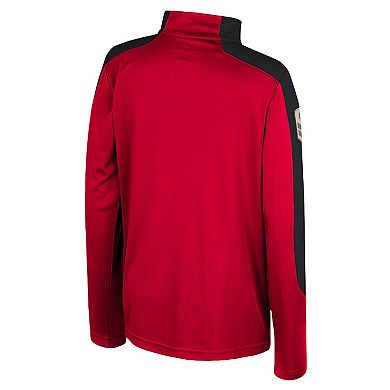 Youth Colosseum Red Texas Tech Red Raiders OHT Military Appreciation Cyclone Quarter-Zip Windshirt