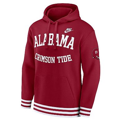 Men's Nike Crimson Alabama Crimson Tide Legacy Retro Pullover Hoodie