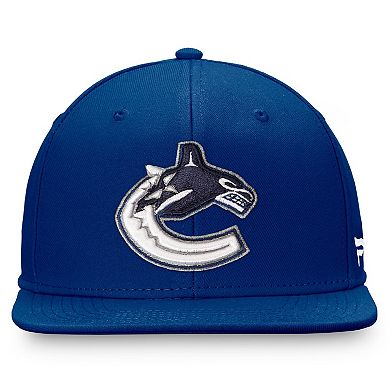 Men's Fanatics Blue Vancouver Canucks Core Primary Logo Snapback Hat