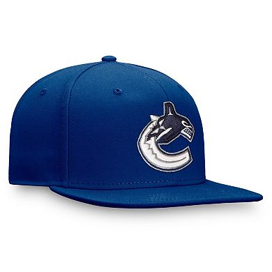 Men's Fanatics Blue Vancouver Canucks Core Primary Logo Snapback Hat