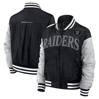 Women's Fanatics Black Las Vegas Raiders Elements Wave Full-Snap Jacket