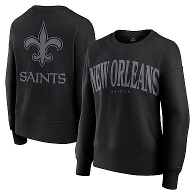 Women's Fanatics Black New Orleans Saints Elements Pullover Sweatshirt