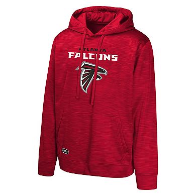 Men's Red Atlanta Falcons Streak Fleece Pullover Hoodie
