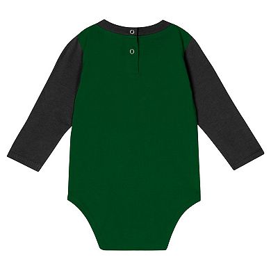 Infant New York Jets Double Up Long Sleeve Bodysuit and Pants Set