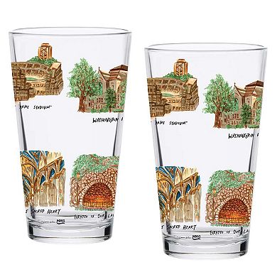 Notre Dame Fighting Irish 2-Pack 16oz. Laura Wilcox University Pint Set