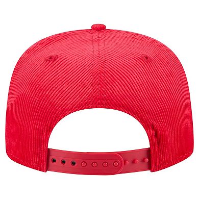 Men's New Era Red Washington Nationals Full Circle Corduroy Golfer Adjustable Hat