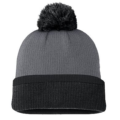 Women's Fanatics Charcoal Pittsburgh Penguins Cuffed Knit Hat with Pom