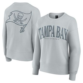 Women's Fanatics Gray Tampa Bay Buccaneers Elements Pullover Sweatshirt