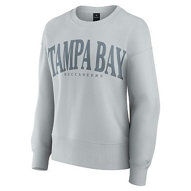 Women's Fanatics Gray Tampa Bay Buccaneers Elements Pullover Sweatshirt