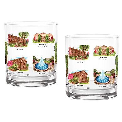 Georgia Bulldogs 2-Pack 14oz. Laura Wilcox University Rocks Set