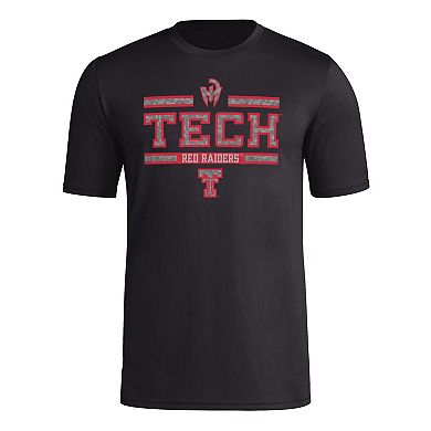 Men's Mahomes Black Texas Tech Red Raiders Strategy Pre-Game T-Shirt