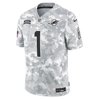 Men's Nike Tua Tagovailoa Arctic Camo Miami Dolphins 2024 Salute to Service Limited Jersey