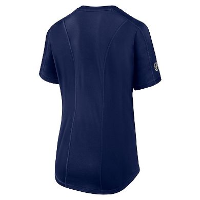 Women's Fanatics Navy New York Rangers Authentic Pro Rink Tech T-Shirt