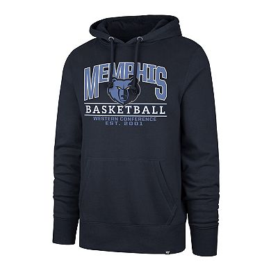 Unisex '47 Navy Memphis Grizzlies Good Call Headline Pullover Hoodie