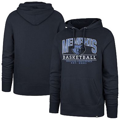 Unisex '47 Navy Memphis Grizzlies Good Call Headline Pullover Hoodie