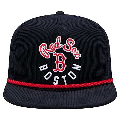 Men's New Era Navy Boston Red Sox Full Circle Corduroy Golfer Adjustable Hat