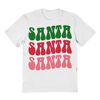 Men's Tree Santa Santa Christmas Graphic Tee